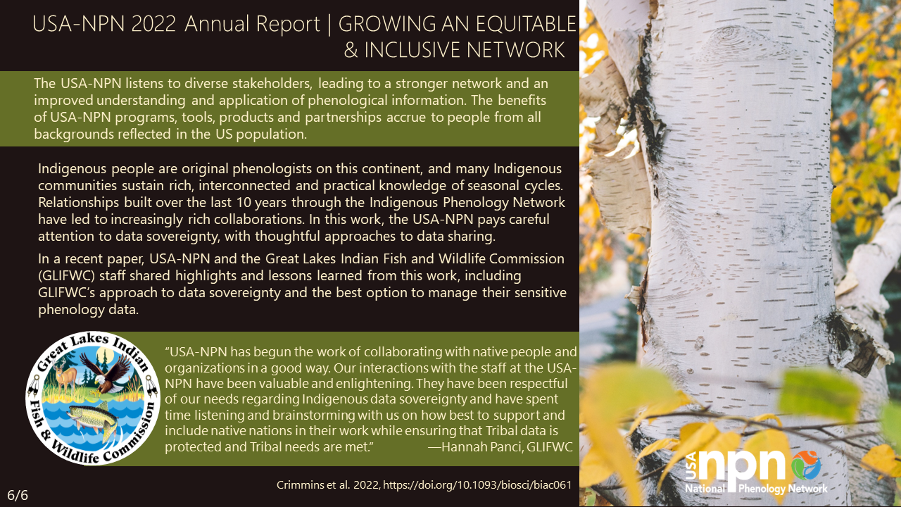 USA-NPN 2022 Annual Report Equitable and Inclusive Network